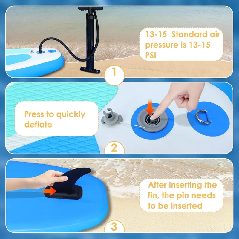 10'4" Lightweight Inflatable SUP for Adults – Stable, Travel-Friendly Board for New Paddlers