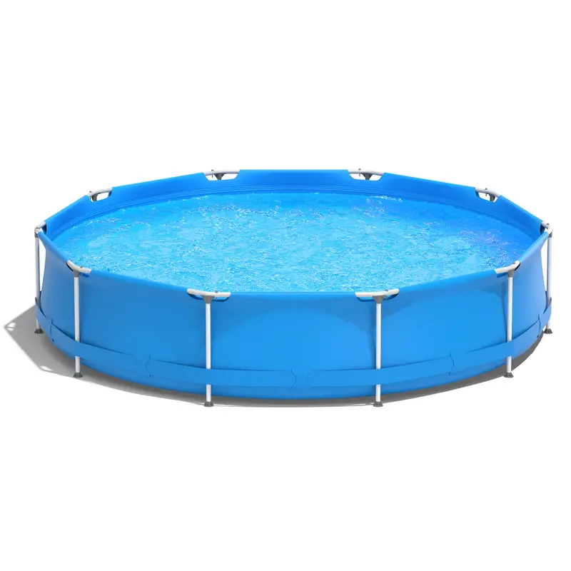 12-Foot Round Above-Ground Pool – Steel-Frame Backyard Swimming Pool (30" Deep)
