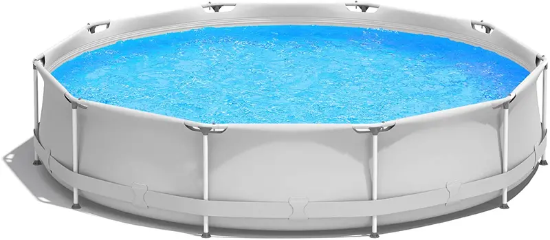 12-Foot Round Above-Ground Pool – Steel-Frame Backyard Swimming Pool (30" Deep)
