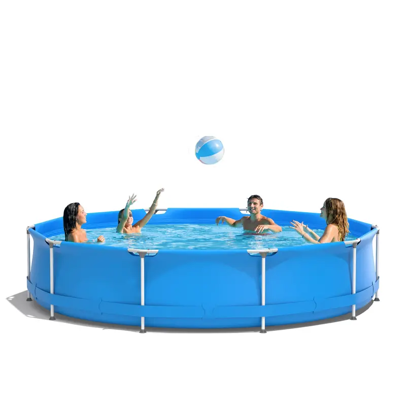 12-Foot Round Above-Ground Pool – Steel-Frame Backyard Swimming Pool (30" Deep)