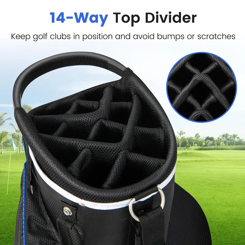 14-Compartment All-Terrain Golf Cart Bag for Men and Women — Lightweight & Organized Carry Solution 2