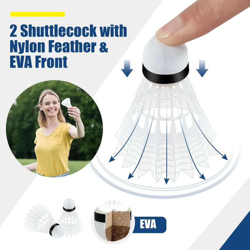 14-Foot Adjustable Multi-Sport Net Set — Versatile Badminton, Volleyball, and Pickleball System