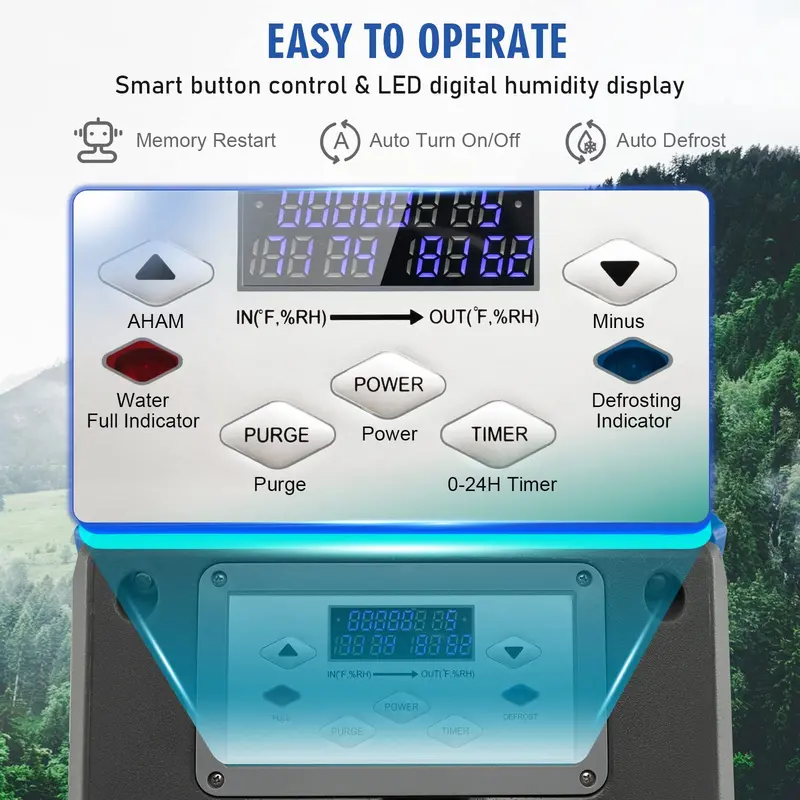 180-PPD Industrial-Strength Dehumidifier for Basements, Warehouses, and Expansive Facilities