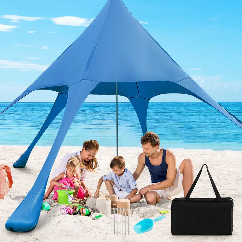 20x20 FT UPF50+ Beach Canopy Tent – Lightweight Aluminum Frame with Full Accessory Kit