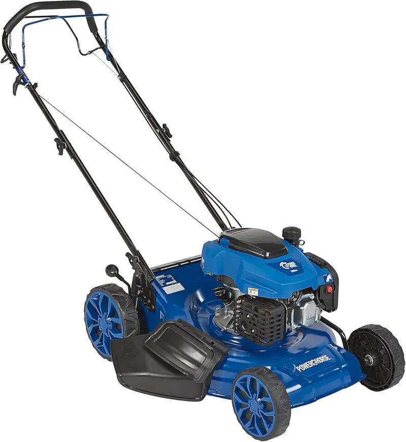 21-Inch 3-in-1 Self-Propelled Gas Mower – 200cc OHV Engine with Mulching, Bagging, and Side-Discharge Options