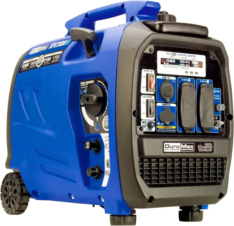2300W Dual-Fuel Inverter Generator – Portable Gasoline and Propane Power Source for RVs, Campsites, and Emergency Backup