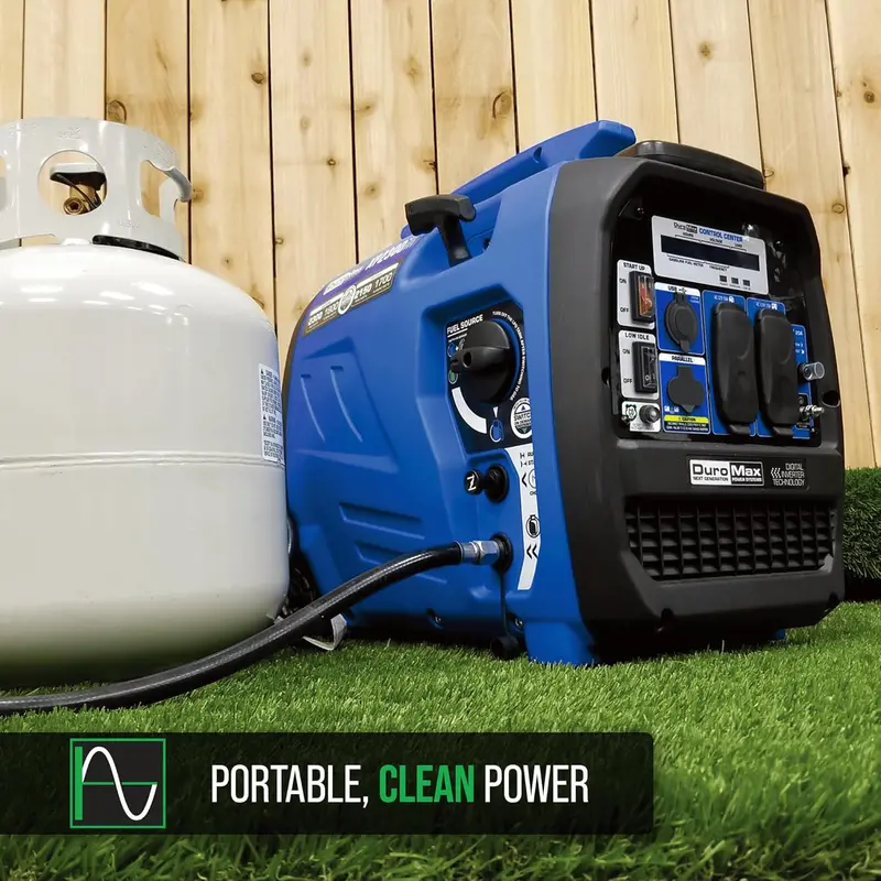 2300W Dual-Fuel Inverter Generator – Portable Gasoline and Propane Power Source for RVs, Campsites, and Emergency Backup