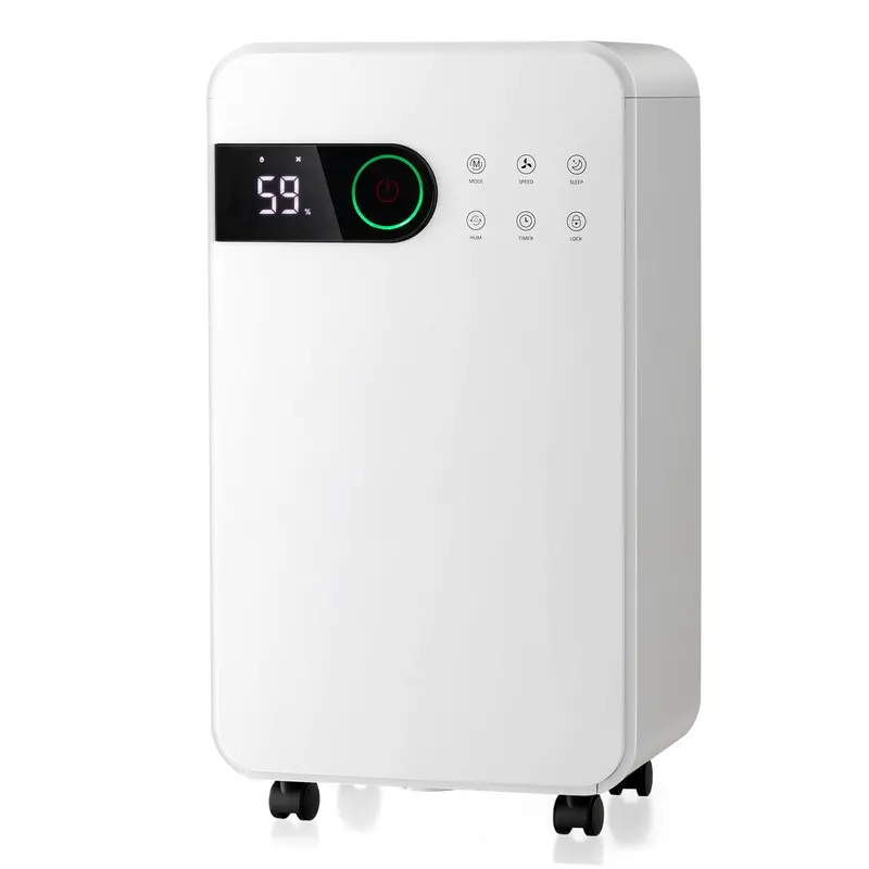 32-Pint Residential Dehumidifier Featuring Child Safety Lock, Quiet Sleep Mode, and Intuitive LED Status Display
