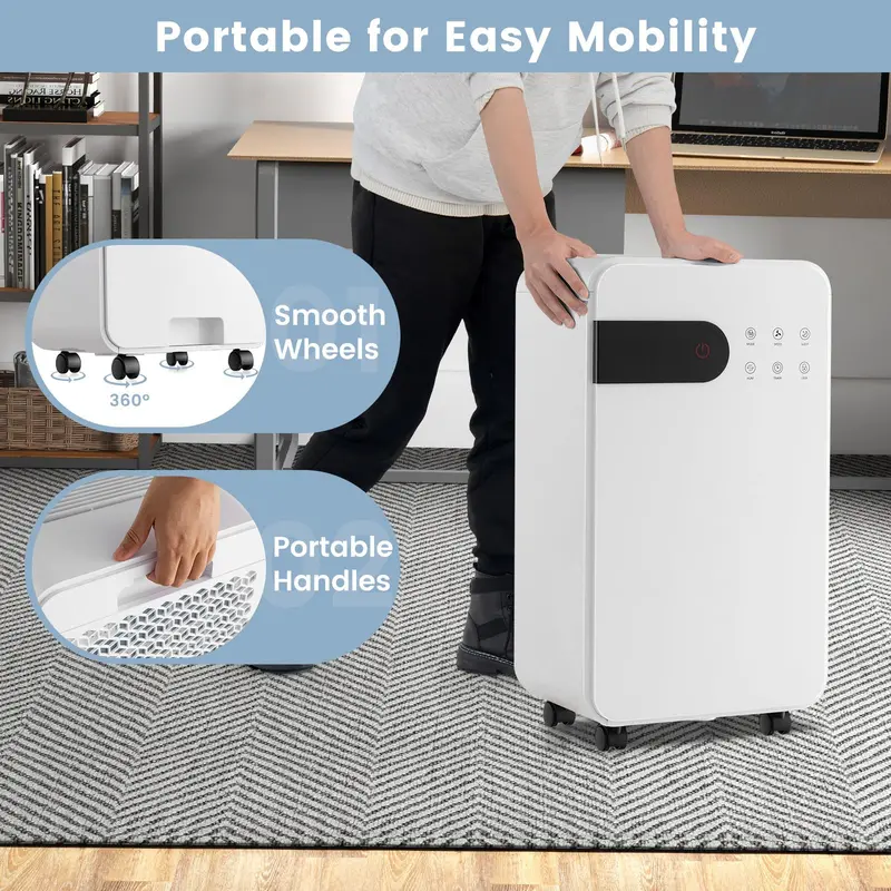 32-Pint Residential Dehumidifier Featuring Child Safety Lock, Quiet Sleep Mode, and Intuitive LED Status Display