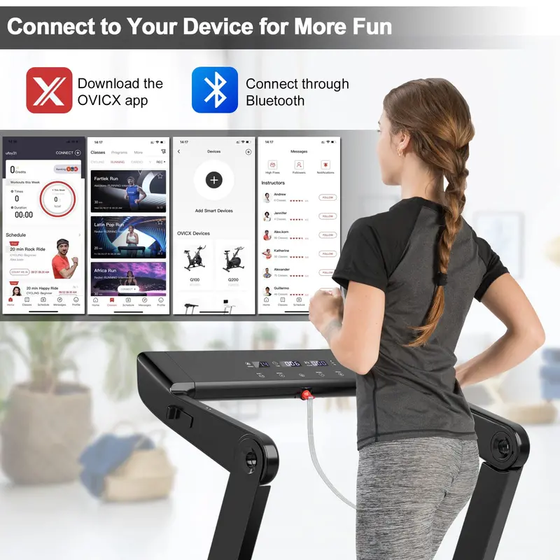 4.0 HP Electric Folding Treadmill – Superfit Model with LED Touchscreen & Compact Storage