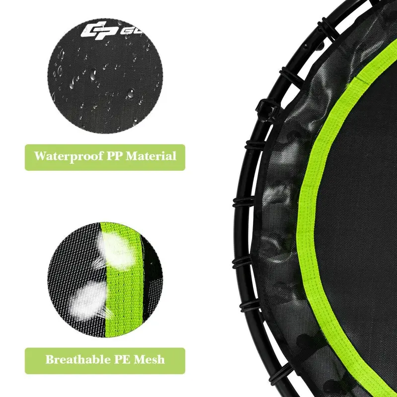 40-Inch Portable Foldable Fitness Trampoline – Compact Rebounder for Home Exercise