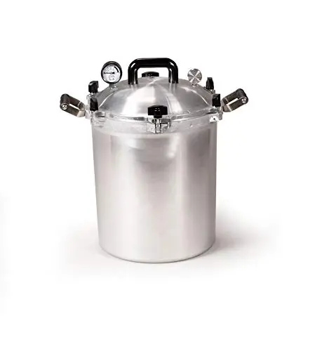 All American Stainless Steel Pressure Canner – 30-Quart Heavy-Duty Cooker & Preserving System (Model 930)