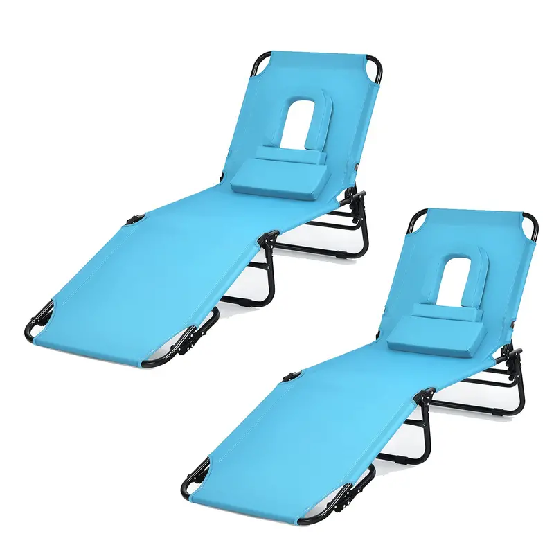 All-Terrain Folding Lounge Chair – Beach, Pool, Balcony & Patio Ready
