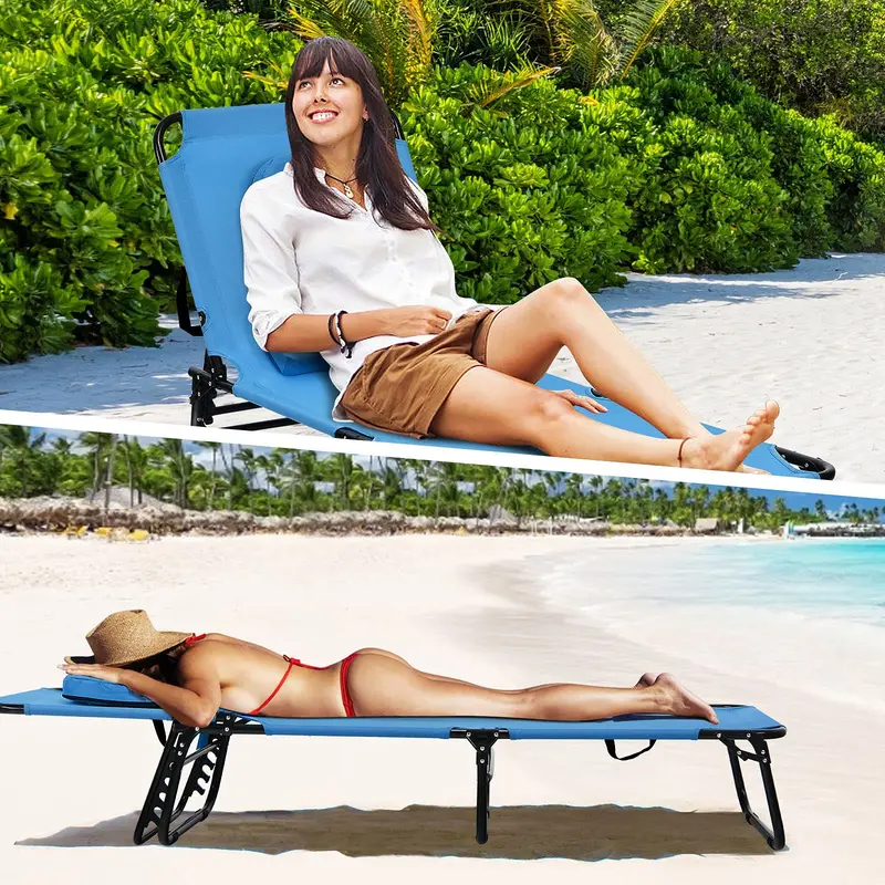 All-Terrain Folding Lounge Chair – Beach, Pool, Balcony & Patio Ready