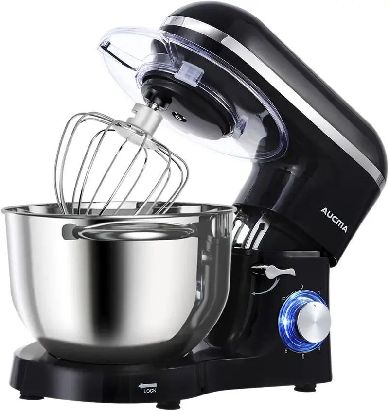 Aucma Professional 6.5 QT Electric Stand Mixer – 6-Speed Tilt-Head Design Optimized for Home Bakers