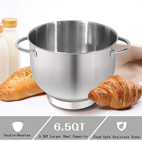Aucma Professional 6.5 QT Electric Stand Mixer – 6-Speed Tilt-Head Design Optimized for Home Bakers