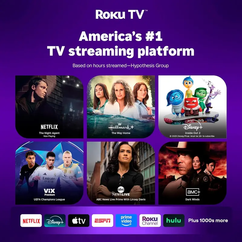 Aurzen Roku TV Smart Projector — Integrated Roku OS, Instant Streaming, and Full Wireless Connectivity 2