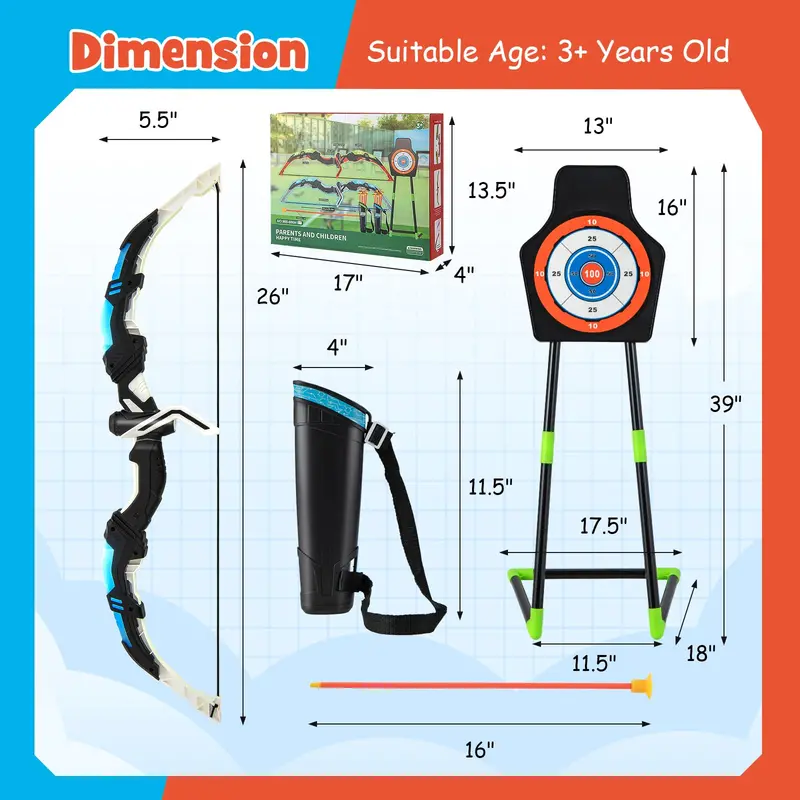 Beginner Archery Set for Kids – Safe Bow and Arrow Toy for Ages 6 and Up