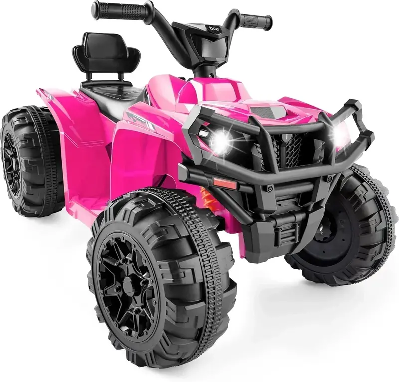 Best Choice Products 12V Kids’ Electric ATV Ride-On – 4-Wheel Quad with Bluetooth Speaker & Safety Features