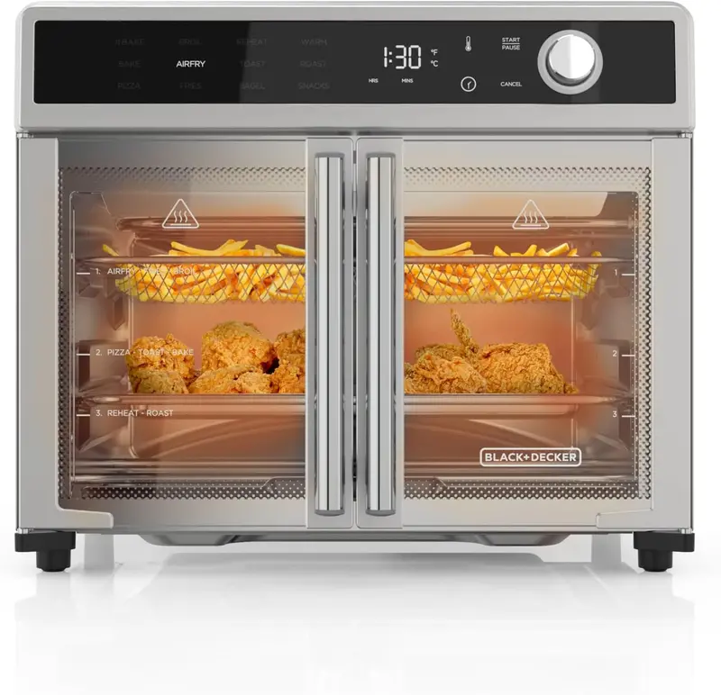 BLACK+DECKER Crisp 'N Bake 12-in-1 Toaster Oven Air Fryer with Convection
