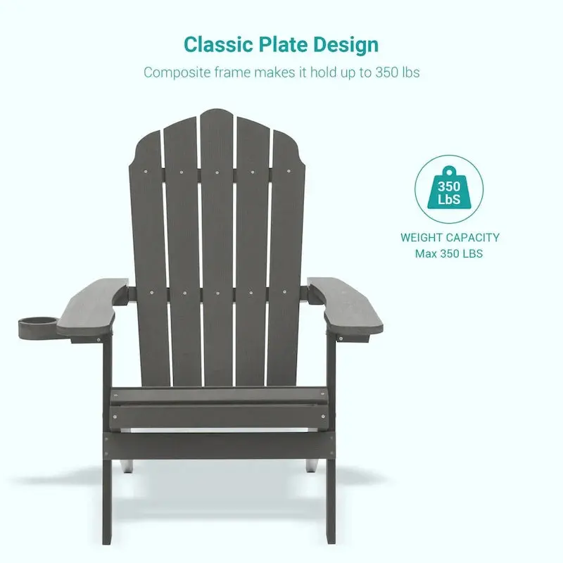 Bonosuki Swivel Adirondack Fire Pit Chairs – Foldable Dual-Seat Outdoor Set