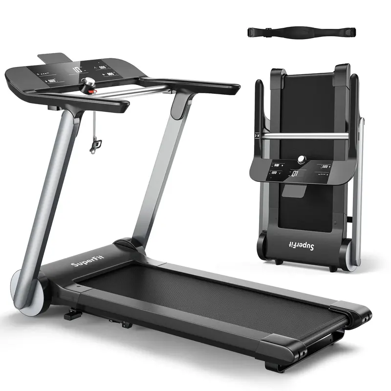 Commercial-Grade Folding Treadmill – Heavy-Duty Running Machine Built for Intensive Home or Studio Use