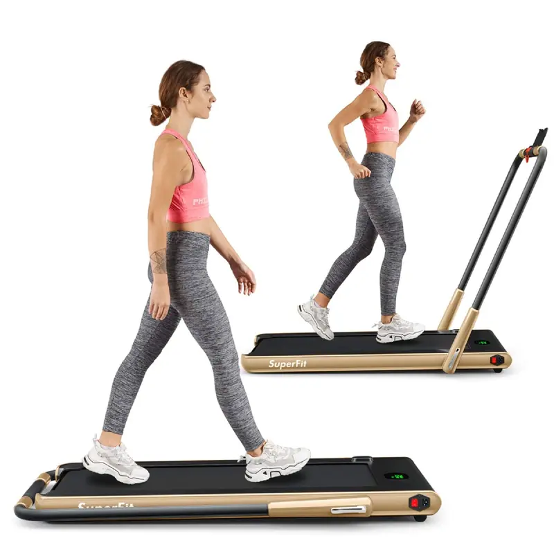 Compact Under-Desk Folding Treadmill – 2.25 HP Superfit Walking Machine with Dual Modes