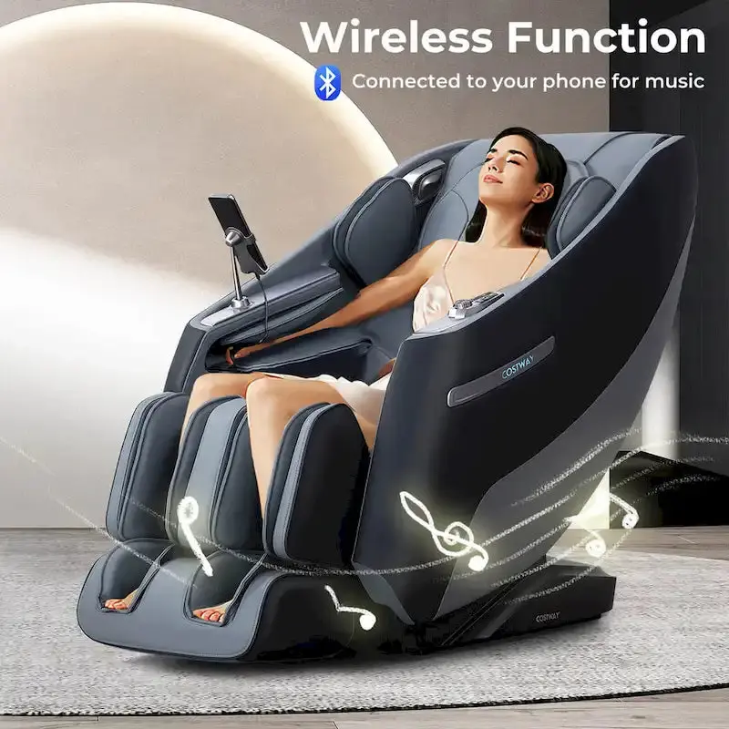 Costway SL-Track Zero Gravity Massage Chair – Full-Body Roller System with Targeted Lumbar Relief
