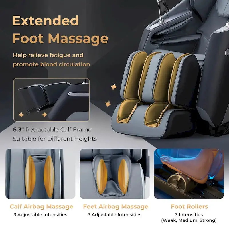 Costway SL-Track Zero Gravity Massage Chair – Full-Body Roller System with Targeted Lumbar Relief