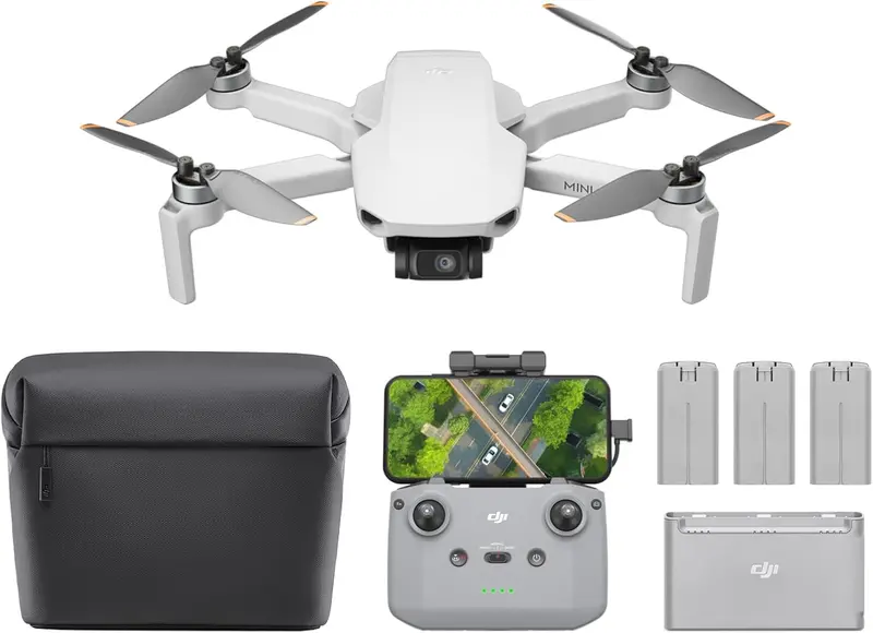 DJI Mini 4K Drone – Ultra-Compact 4K UHD Camera Quadcopter Under 249g Featuring 3-Axis Stabilization, 10km HD Transmission, and 31-Minute Flight Duration
