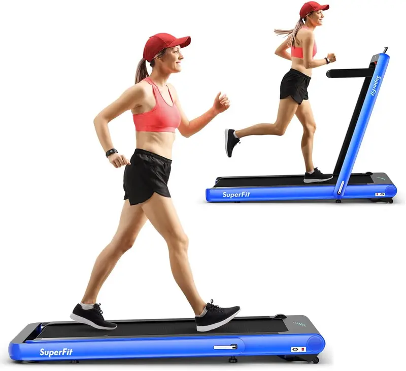 Dual-Function Under-Desk Folding Treadmill – 4.75HP Motor with App Compatibility and Compact Design