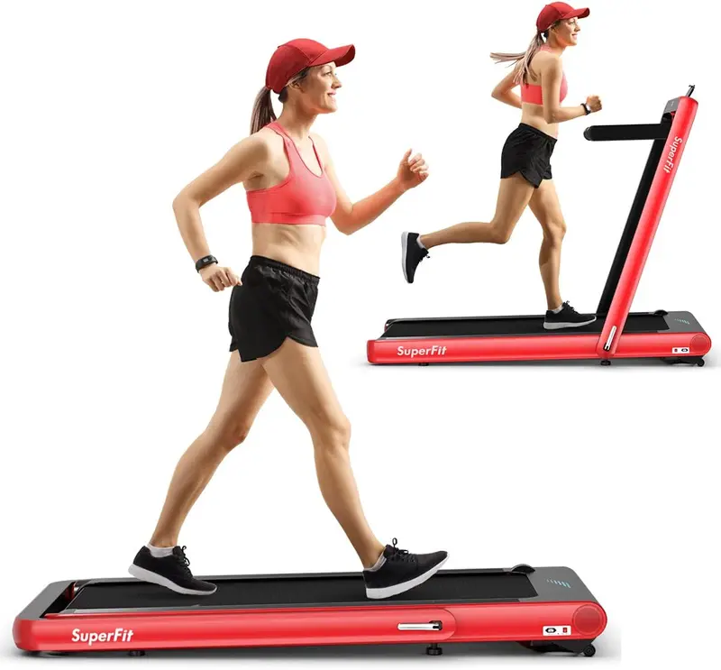 Dual-Function Under-Desk Folding Treadmill – 4.75HP Motor with App Compatibility and Compact Design