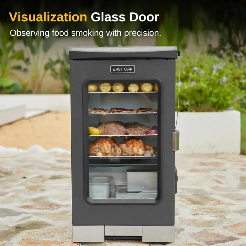 EAST OAK 30-Inch Digital Electric Smoker – Glass-Door BBQ Smoker with Precision Temperature Control 2