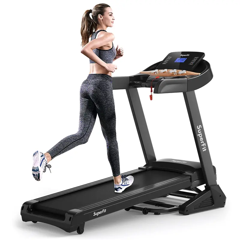 Electric Folding Treadmill – 3.75HP Motor, Adjustable Incline, Smart App Integration, and 15 Preset Workouts