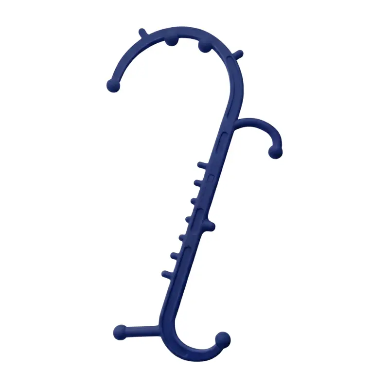 Ergonomic Dual-Grip Massage Stick Featuring Dual Hook Ends and Precision Pressure Points