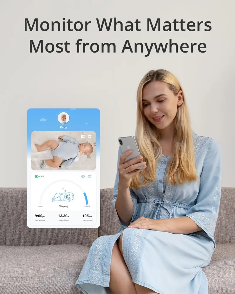 eufy Baby Smart Sock S320 – Wearable 2K HD Monitor with Real-Time Heart Rate & Oxygen Tracking