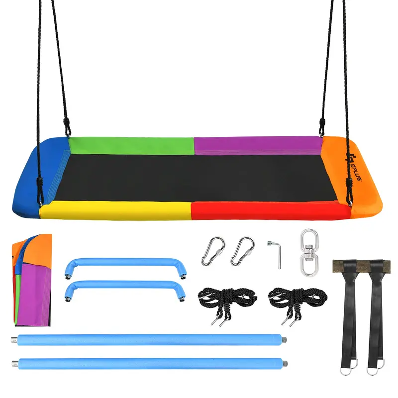 Extra-Large 60-Inch Platform Tree Swing for Adults and Children – Reinforced 700 lb Capacity Outdoor Seat