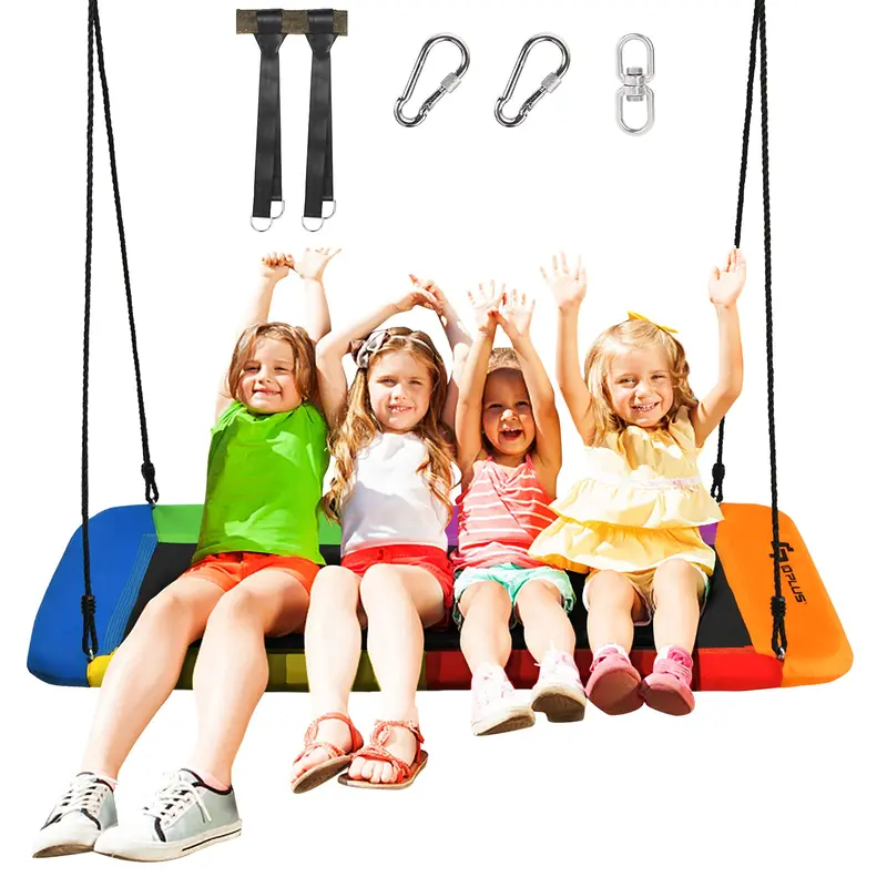 Extra-Large 60-Inch Platform Tree Swing for Adults and Children – Reinforced 700 lb Capacity Outdoor Seat