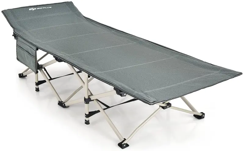 Extra-Wide Reinforced Camping Cot – 28.5-Inch Wide, 882 LB Support Capacity