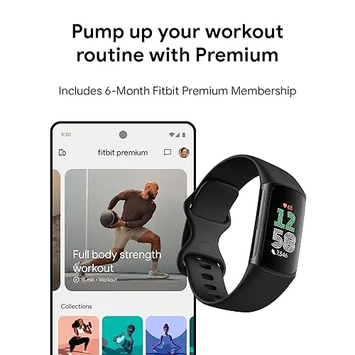 Fitbit Charge 6 Fitness Tracker – Advanced Wearable with Built-in GPS, Google Wallet Integration, and Voice Assistant Compatibility 2