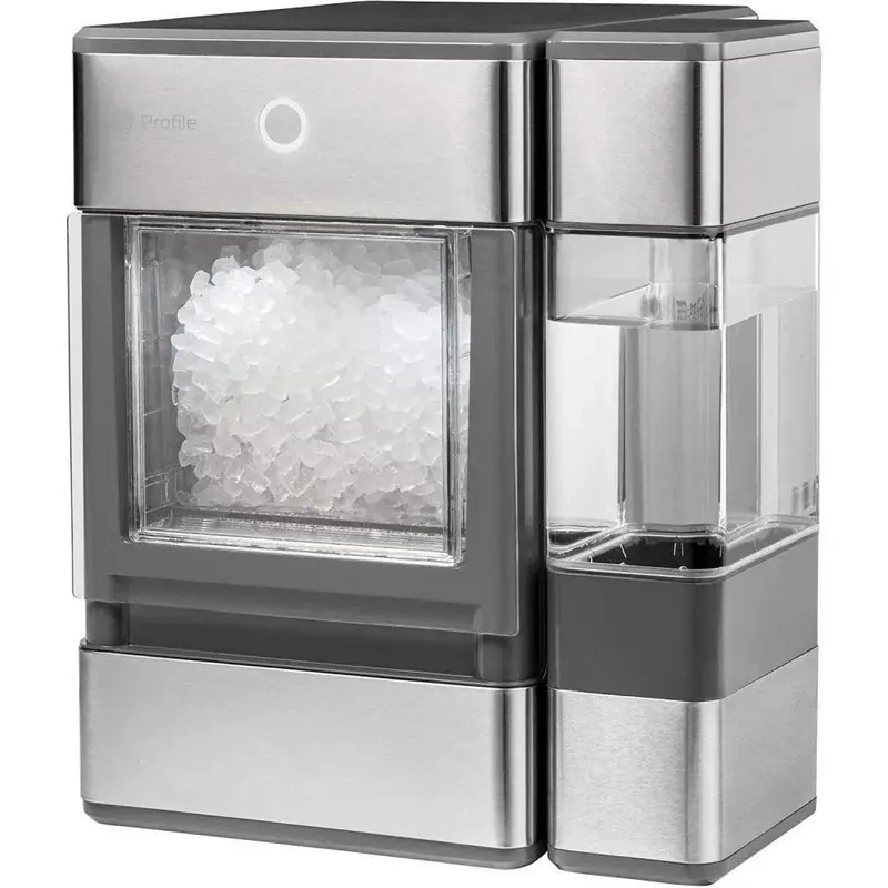 GE Profile OPAL01GEPKT Countertop Nugget Ice Maker – Sleek Stainless Steel Build with LED Lighting & Gray Accents (2025 Edition)