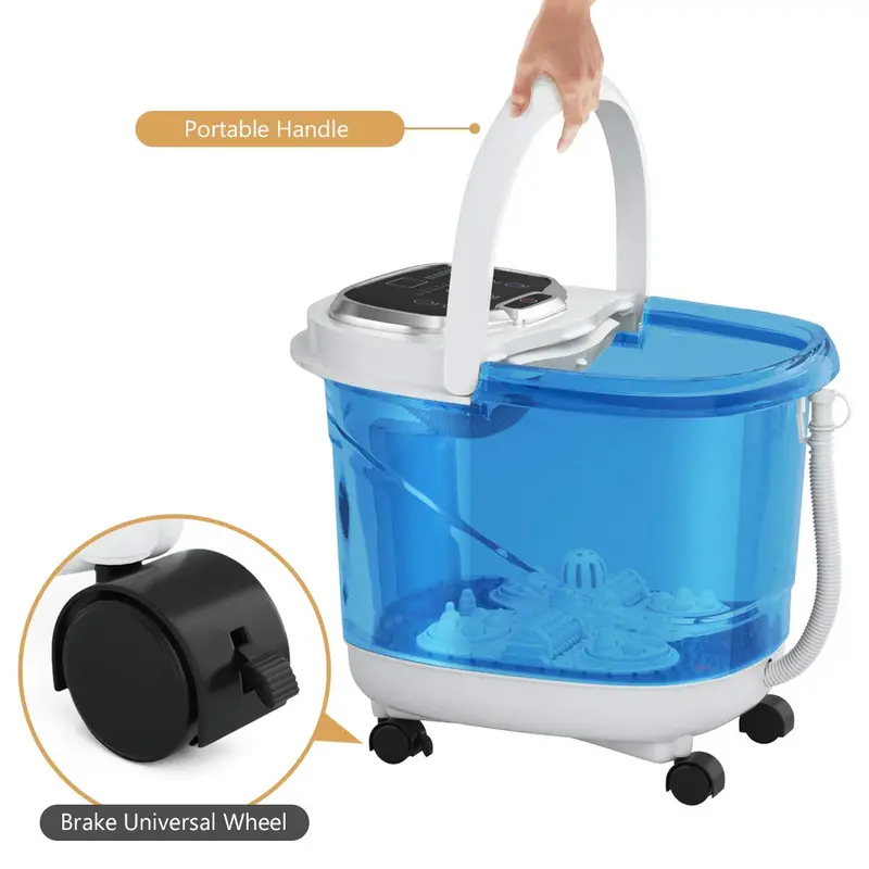 Giantex Heated Foot Spa Massager with Adjustable Hydrotherapy Water Jets