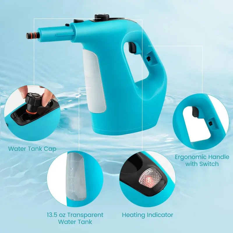 Handheld Steam Cleaner – Compact, Corded Device for Sanitizing Multiple Surfaces