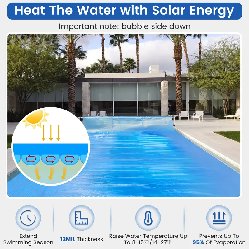 Heavy-Duty All-Season Pool Cover for In-Ground and Above-Ground Pools