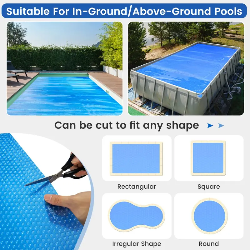 Heavy-Duty All-Season Pool Cover for In-Ground and Above-Ground Pools