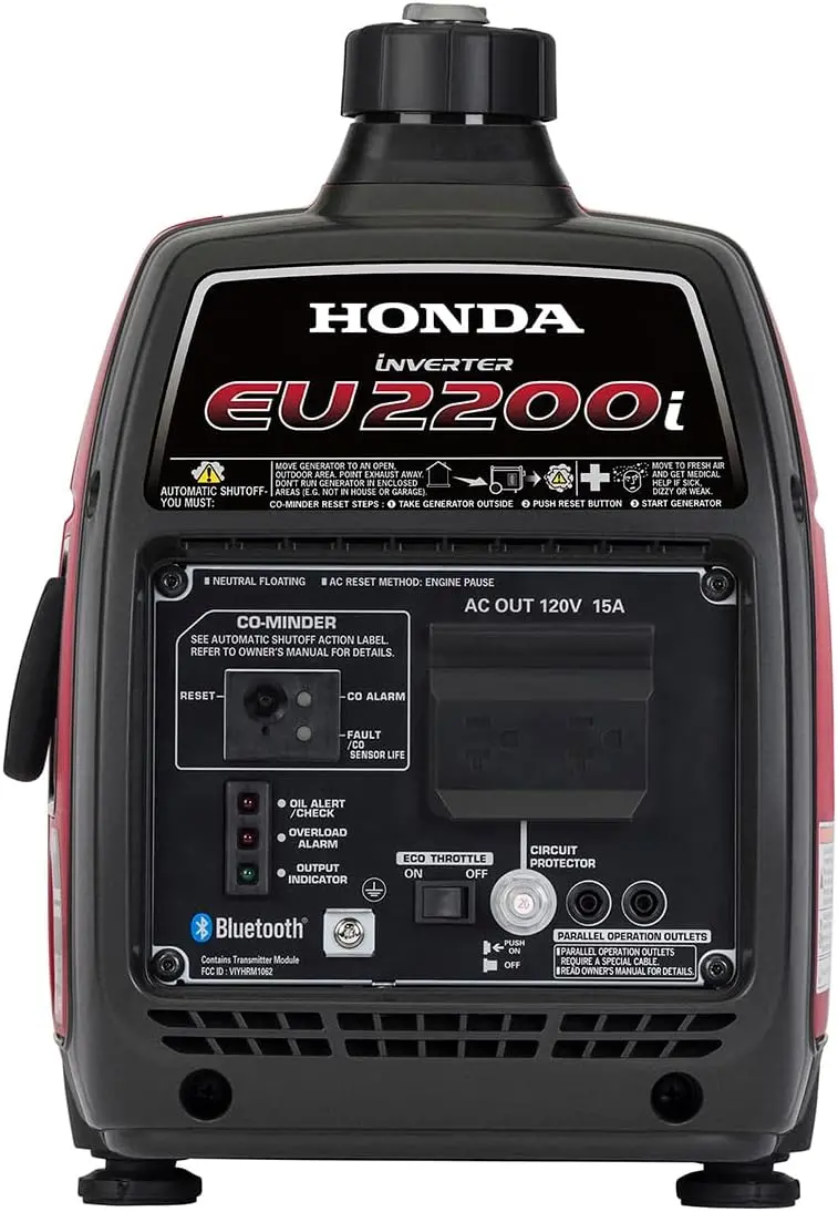 Honda EU2200i 2200W Quiet Inverter Generator with CO Detection