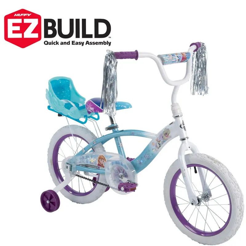 Huffy Frozen-Themed Girls' Bike – 16-Inch Ride-On with Training Wheels, Height-Adjustable Seat, and Effortless Pedal Start 2