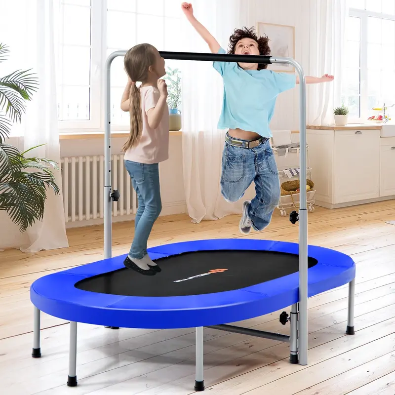 Kids’ Foldable Mini Trampoline – Compact Rebounder with Integrated Safety Features