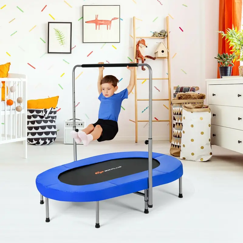 Kids’ Foldable Mini Trampoline – Compact Rebounder with Integrated Safety Features
