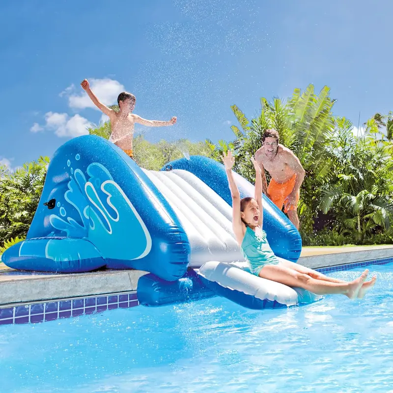 Kool Splash Inflatable Water Slide & Pool Combo – Family-Friendly Outdoor Play Set with Built-In Sprayers for Ages 6+